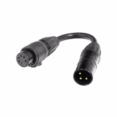 ADJ DMX 3pin M to 5pin FM IP65 - DMX kábel