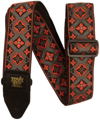 Ernie Ball Jacquard Strap Red King - Gitarový popruh
