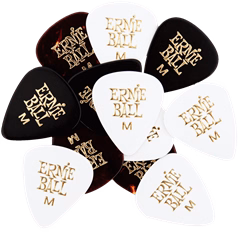Ernie Ball 9178 Cellulose Picks Medium Assorted 12-Pack - Brnkátka