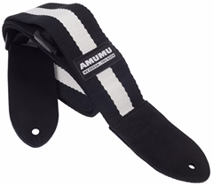 Amumu Black & White Stripes Strap - Gitarový popruh