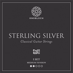 Knobloch STERLING SILVER QZ Nylon Medium Tension 33.5  - Nylonové struny na klasickú gitaru