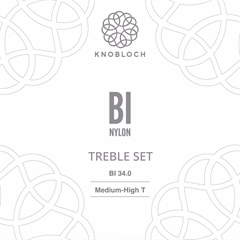 Knobloch BI Nylon Treble Set Medium-High Tension 34.0 - Nylonové struny na klasickú gitaru