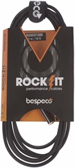 Bespeco ROCKIT Stereo Cable Jack 3,5 TRS M - Jack 3,5 TRS F 3 m - Spájací kábel