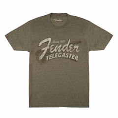 Fender Since 1951 Telecaster T-Shirt Military Heather Green L - Tričko