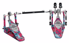 Tama 50th Limited Iron Cobra 900 Marble Coral Swirl Power Glide Twin Pedal - Double pedál k basovému bubnu