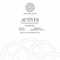 Knobloch ACTIVES Double Silver Bass Set Medium-High Tension 34.0 - Nylonové struny na klasickú gitaru