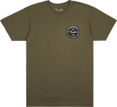 Fender Strat 70th Badge Tee, Olive, S - Tričko