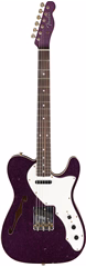 Fender Custom Shop 60 Telecaster Custom Thinline JRN Relic Aged Magenta Sparkle - Elektrická gitara