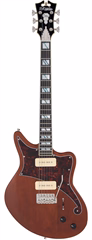 D'Angelico Deluxe Bedford Matte Walnut - Elektrická gitara