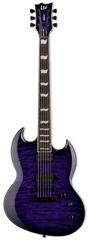 ESP LTD VIPER-1000 QM STPSB (použité) - Elektrická gitara