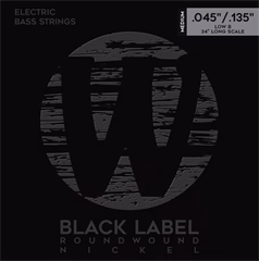 Warwick Black Label Nickel-Plated Steel 5 Low B Medium .045-.135 - Struny na päťstrunovú basgitaru