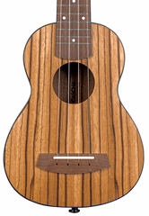 Cascha CUSZW1 Soprano Zebra Wood  - Akustické ukulele