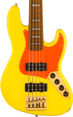 Fender MonoNeon Jazz Bass® V Neon Yellow - Elektrická basgitara