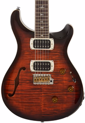 PRS SE Custom 24 Semi-Hollow Piezo Orange Tiger Smokeburst 2026 - Semiakustická gitara