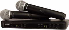 Shure BLX288E/PG58 K3E (použité) - Duálna bezdrôtová súprava