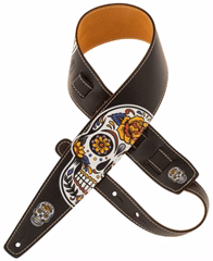 Magrabò Holes HS Art Print Calavera Black 8 cm - Gitarový popruh