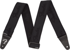 Fender WeighLess Strap Black/Black (zánovné) - Gitarový popruh
