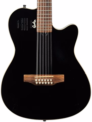 Godin 1999 A12 Black - Dvanásťstrunová elektroakustická hybridná gitara