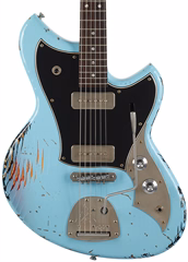 Novo Serus J Daphne Blue over '64 3-Tone Burst NAMM 26 - Elektrická gitara