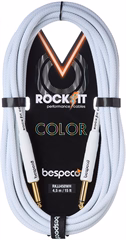 Bespeco Rockit Color White 3m Jack - Nástrojový kábel