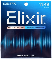 Elixir Polyweb Medium - Struny na elektrickú gitaru