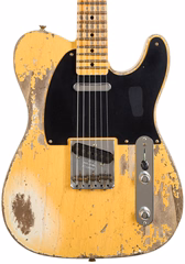 Fender Custom Shop 52 Telecaster Super Heavy Relic Aged Nocaster Blonde - Elektrická gitara