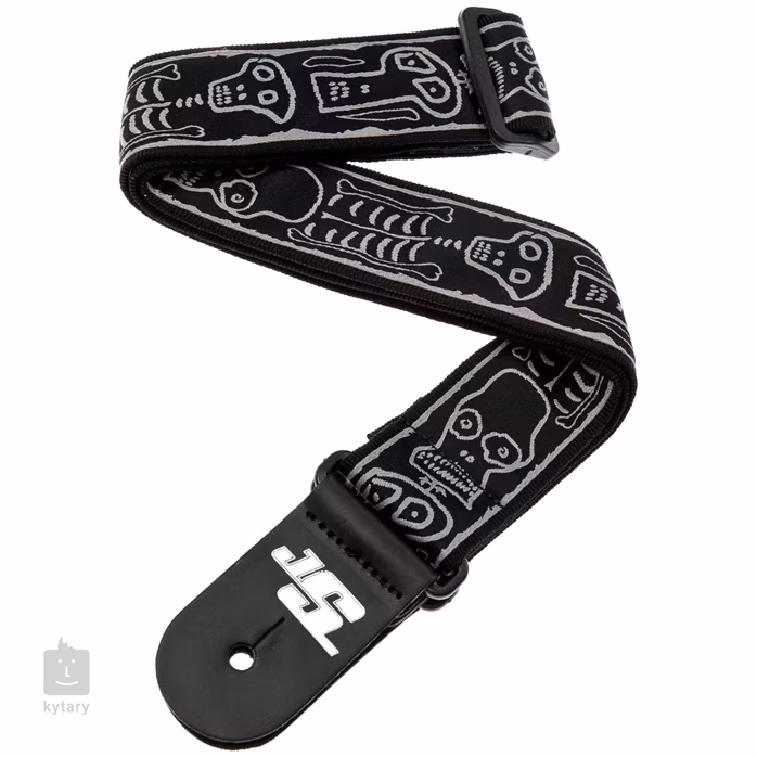 D'Addario Joe Satriani Strap Skull n' Bones - Gitarový popruh