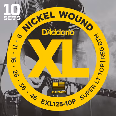 D'Addario EXL125-10P - Struny na elektrickú gitaru