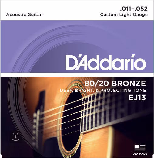D'Addario EJ13 - Kovové struny na akustickú gitaru