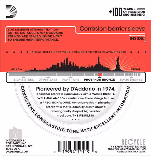 D'Addario EJ39 - Struny na dvanásťstrunovú gitaru