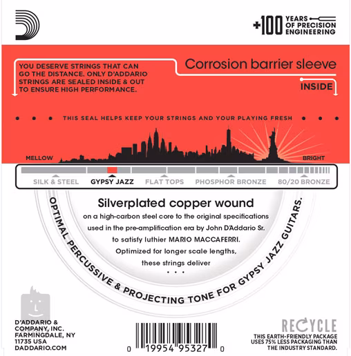 D'Addario EJ83M - Kovové struny na akustickú gitaru