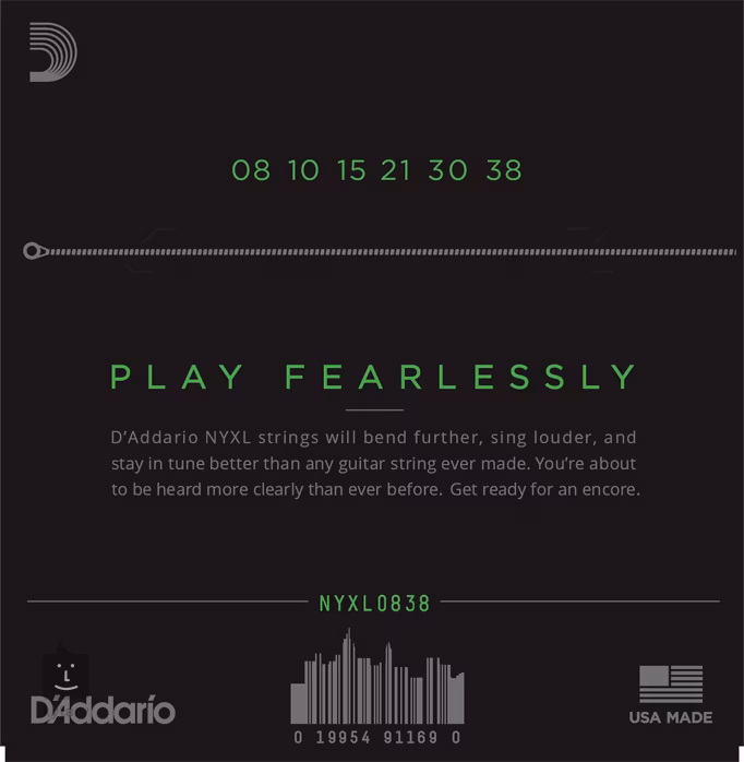 D'Addario NYXL0838 - Struny na elektrickú gitaru