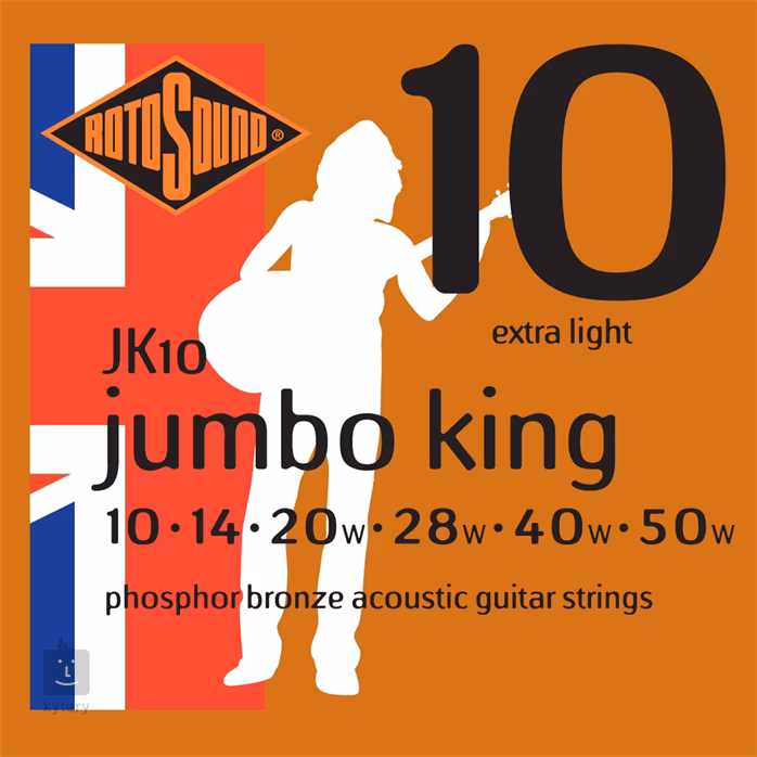 Rotosound JK10 Jumbo King - Kovové struny na akustickú gitaru