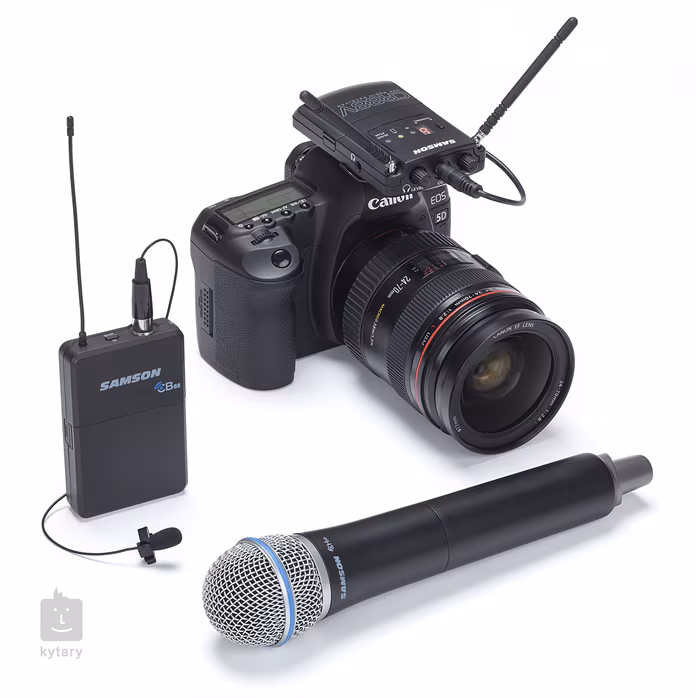 Samson Concert 88 Camera Combo F - Bezdrôtová reportážna súprava s mikrofónom