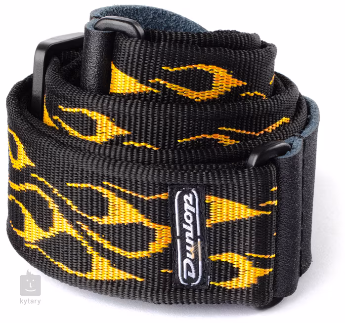 Dunlop Classic Strap Flame Orange - Gitarový popruh