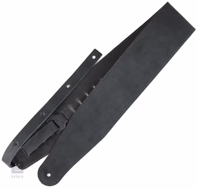 Richter Raw III Contour Waxy Suede Black - Gitarový popruh