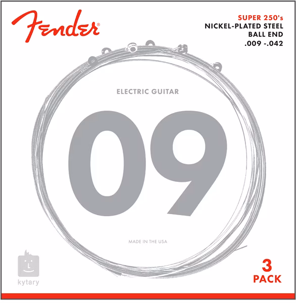 Fender 250L 3 Pack - Struny na elektrickú gitaru