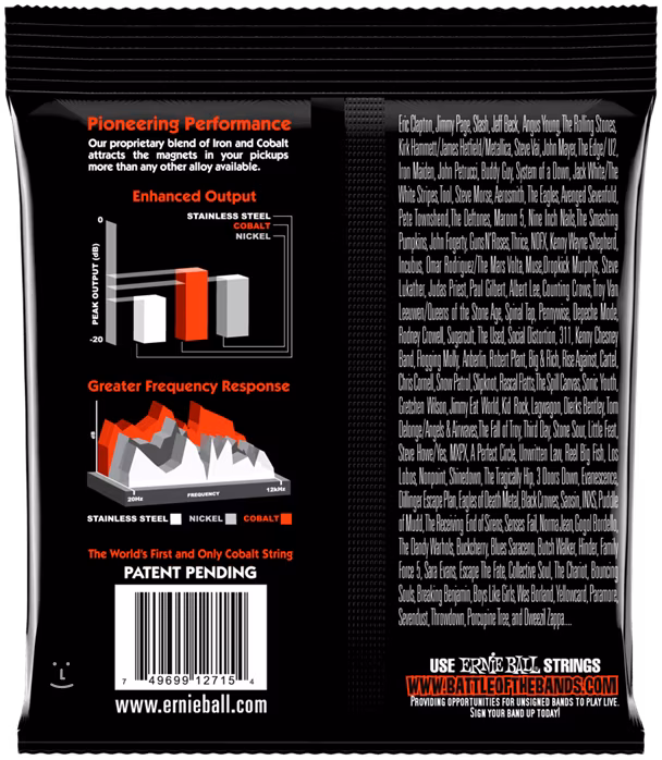 Ernie Ball 2730 Cobalt 7-String Skinny Top Heavy Bottom - Struny na sedemstrunovú elektrickú gitaru