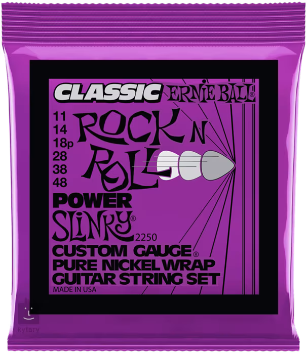 Ernie Ball 2250 Pure Nickel Power Slinky - Struny na elektrickú gitaru