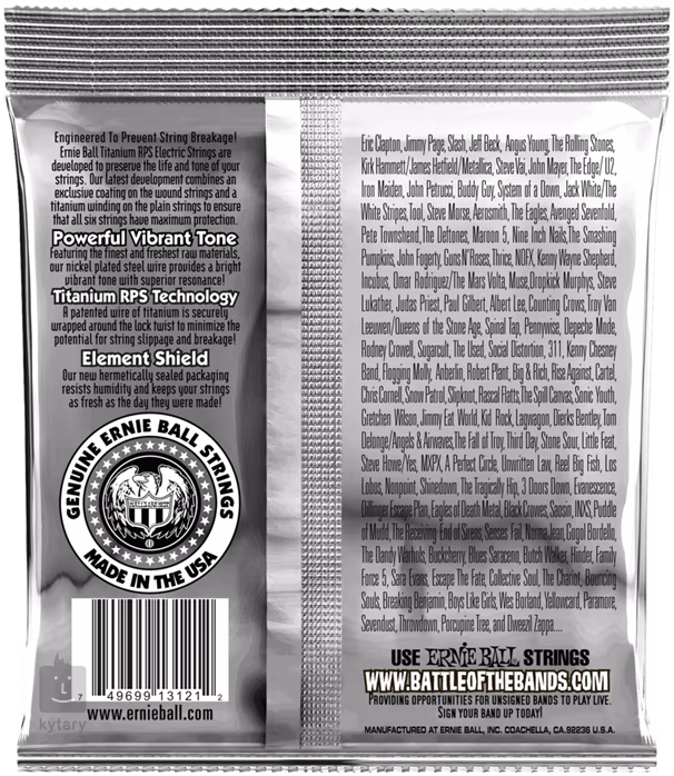 Ernie Ball 3121 Titanium Regular Slinky - Struny na elektrickú gitaru