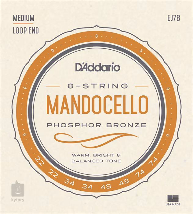 D'Addario EJ78 - Struny na mandocello