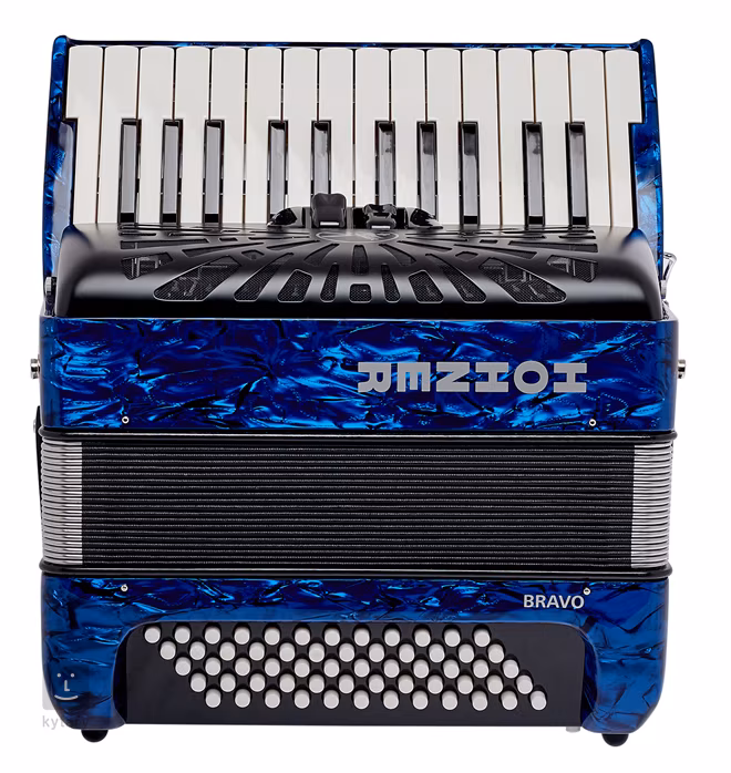 Hohner Bravo II 60 dark blue Silent Key - Klávesový akordeón
