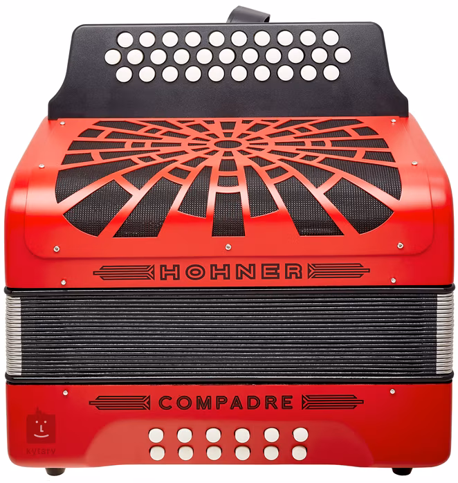 Hohner Compadre GCF, red - Diatonický akordeón