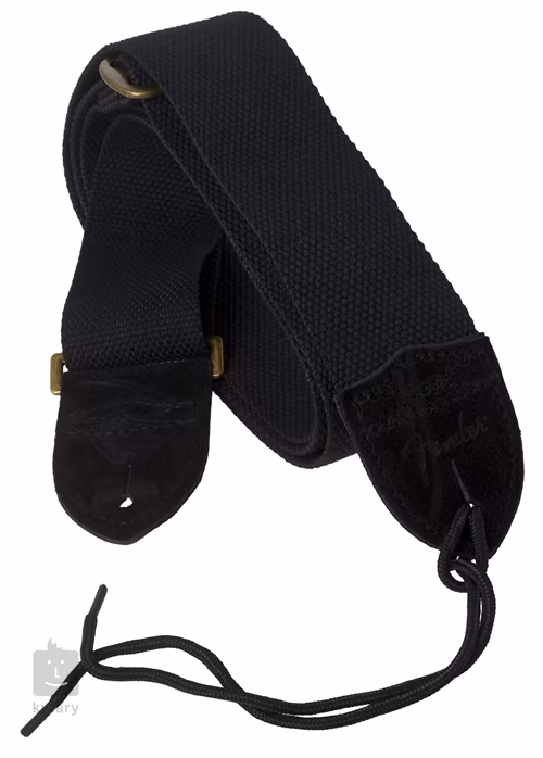 Fender Cotton Strap black - Gitarový popruh