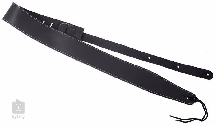 Fender Broken-In Leather Strap Black - Gitarový popruh