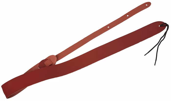 Perri's Leathers 6702 Basic Leather Red - Gitarový popruh