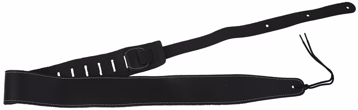 Perri's Leathers 7048 The Baseball Leather Collection Black - Gitarový popruh
