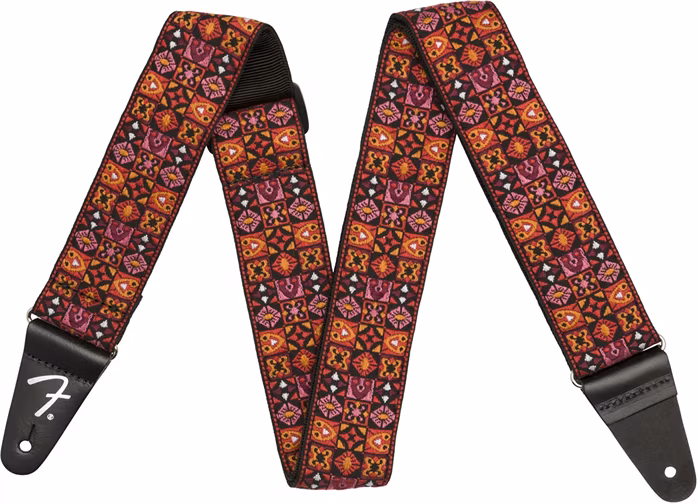 Fender Festival Strap Red - Gitarový popruh