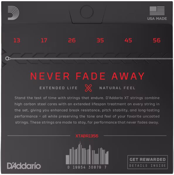 D'Addario XTABR1356 - Kovové struny na akustickú gitaru