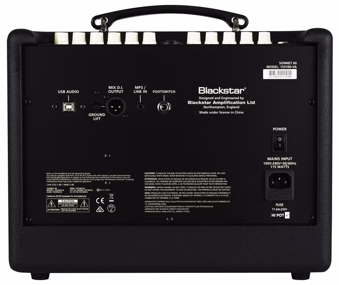 Blackstar Sonnet 60 Black - Kombo na akustické nástroje